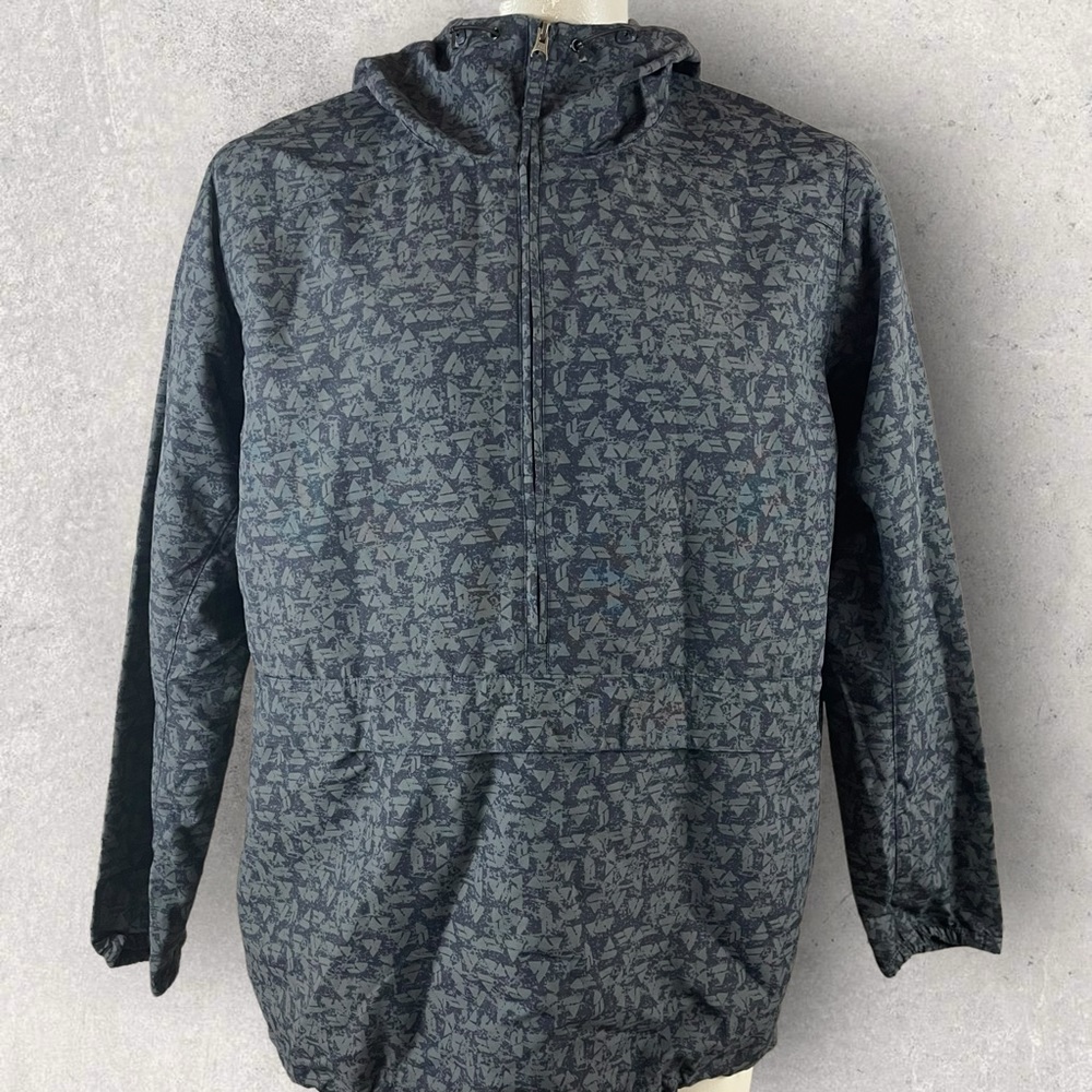 Duluth Trading Jacket Women’s 2XL Grabreaker Hooded Nylon Rain Blue UPF 50+ T107 - Picture 1 of 14